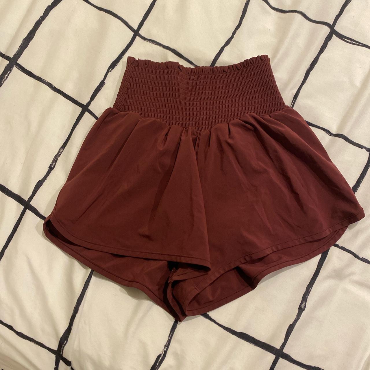 aerie brown running shorts size xs great condition Depop