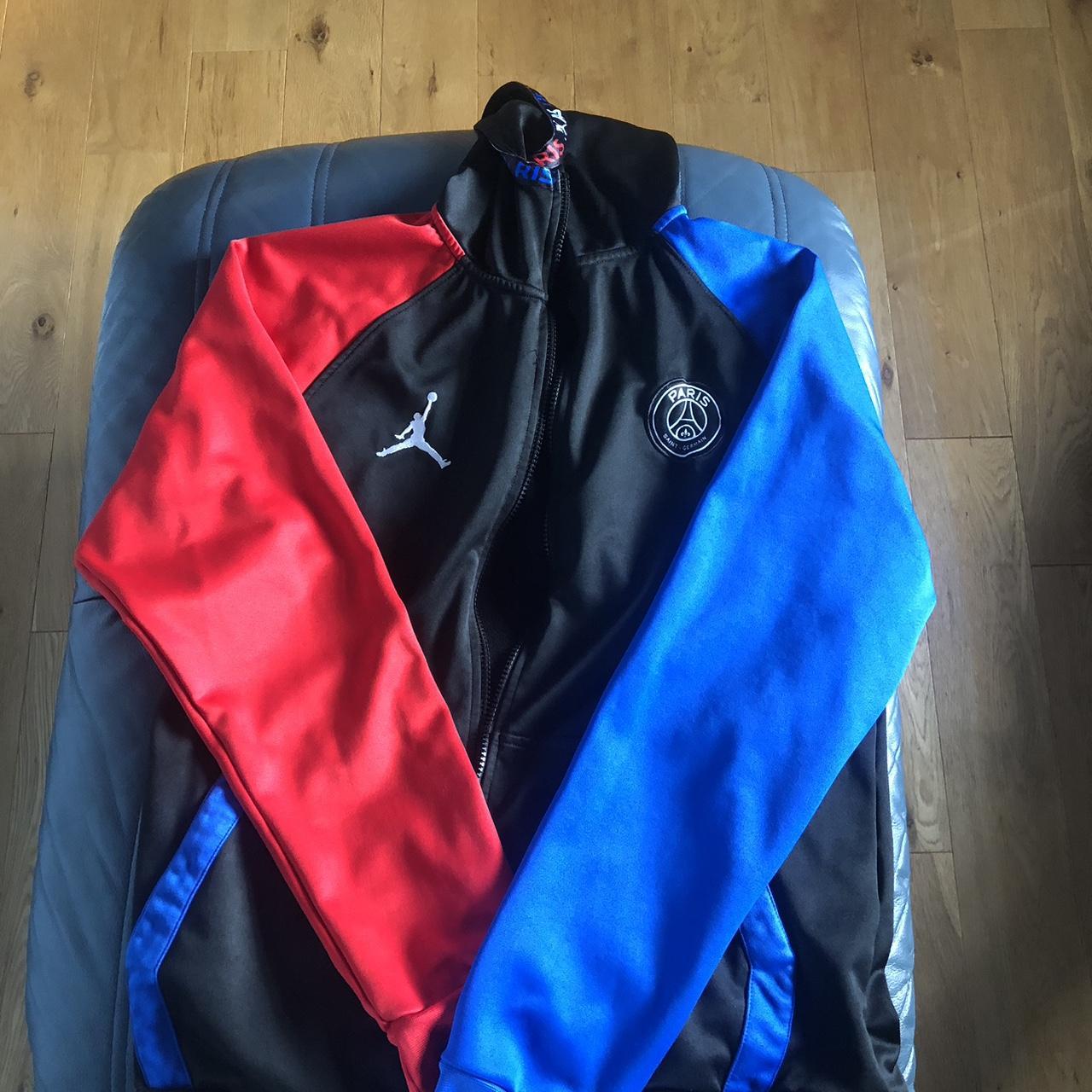 PSG red and blue tracksuit Condition- No flaws... - Depop