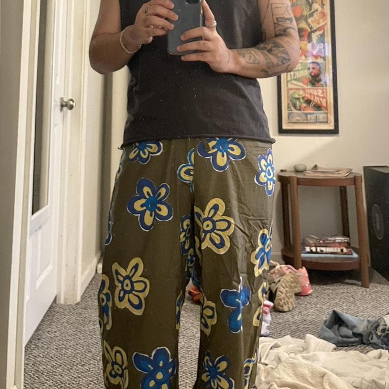 UNIQLO MARNI relaxed wide fit pants (flower | Depop