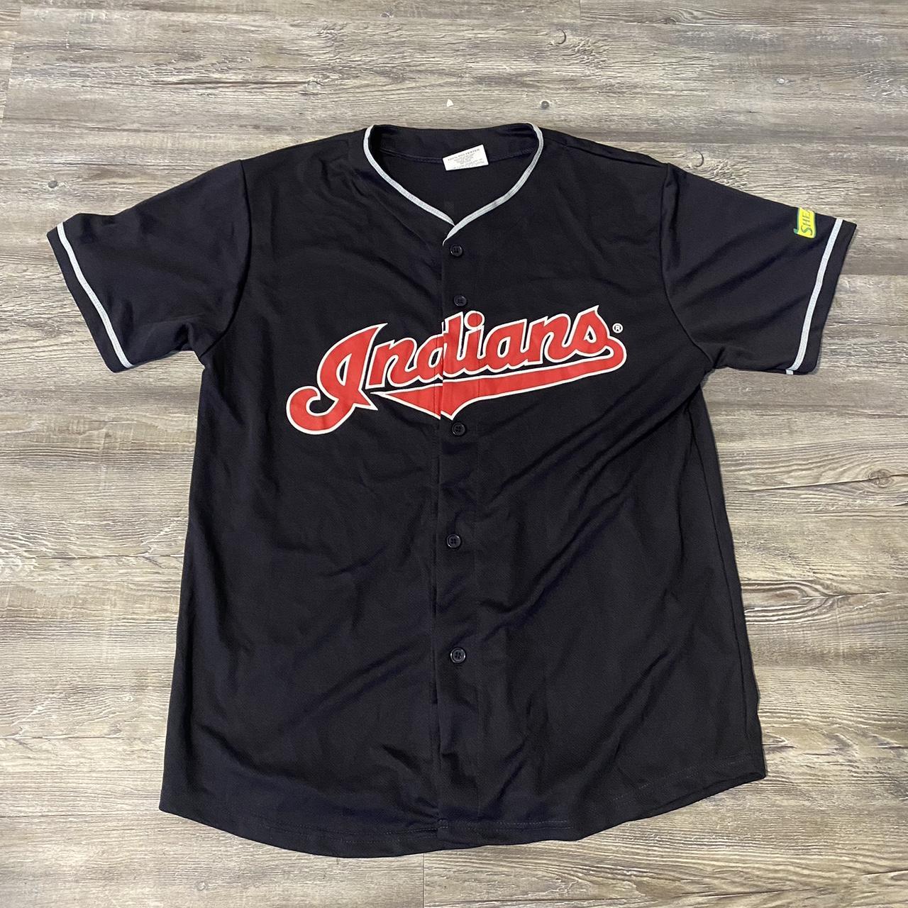 Mitchell & Ness Cleveland Indians Jersey. Ultra - Depop