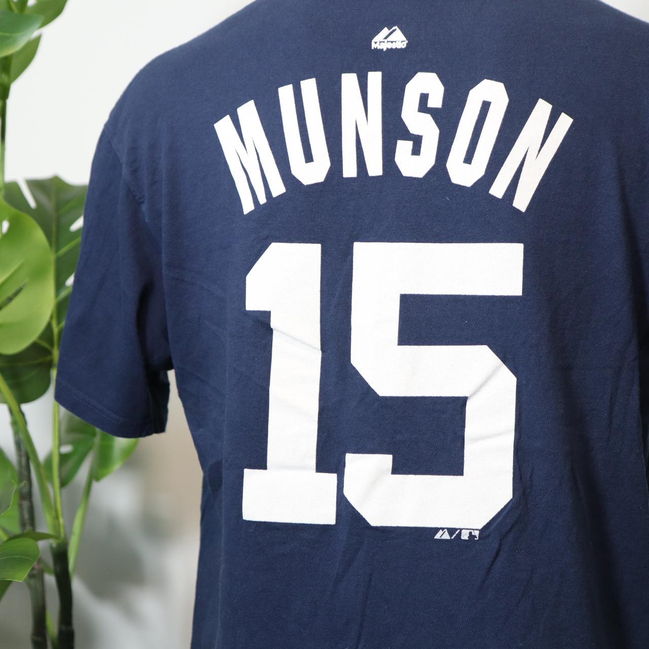 Thurman Munson New York Yankees Throwback Shirt by Majestic