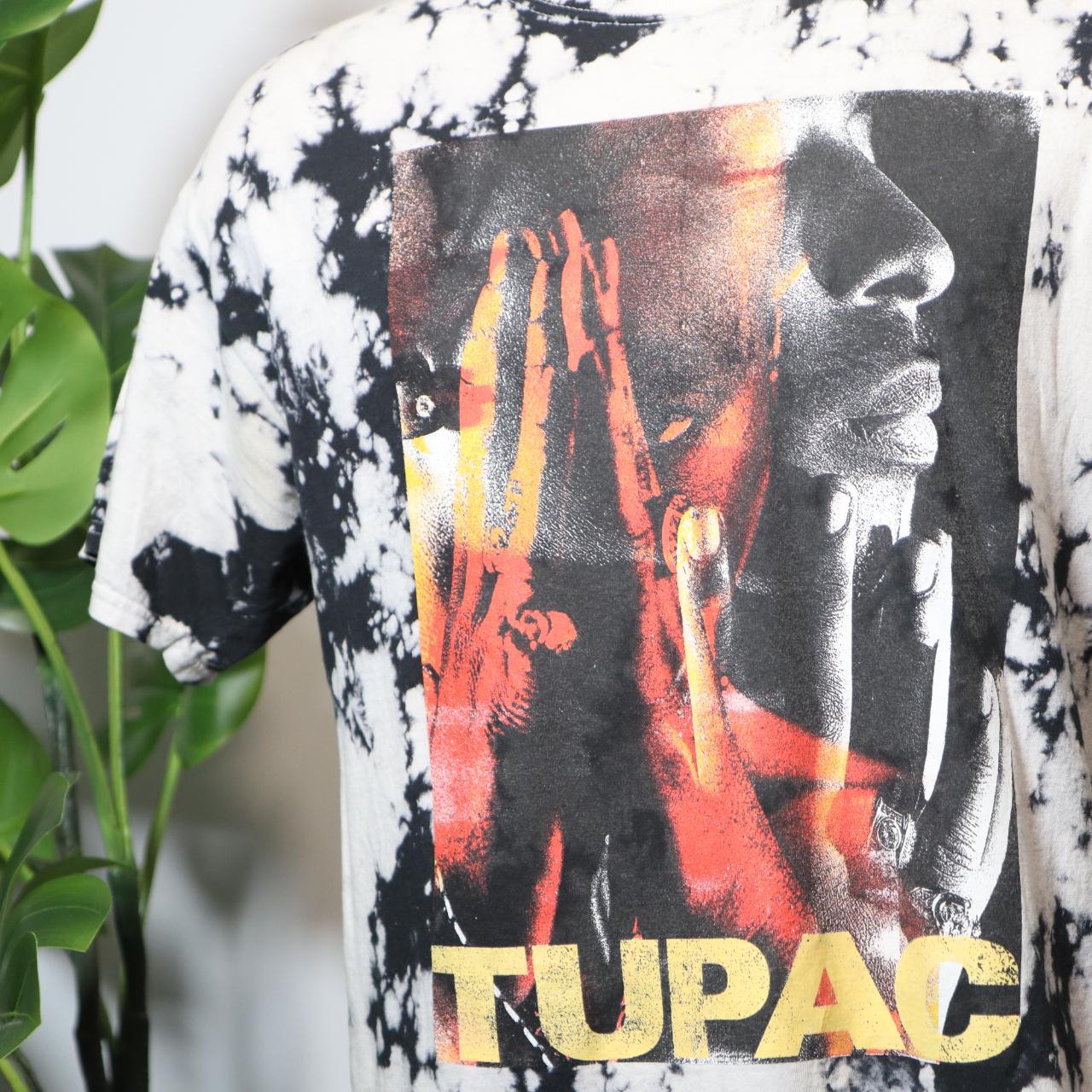 00s Retro 2pac Tie Dye T-shirt Length:... - Depop