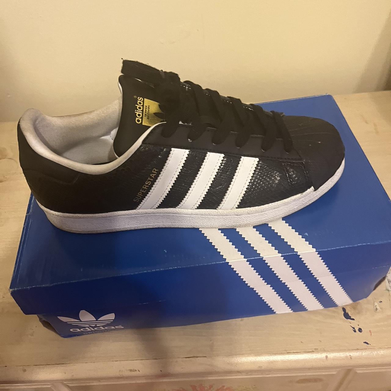 Adidas reptile lightly worn with box... - Depop