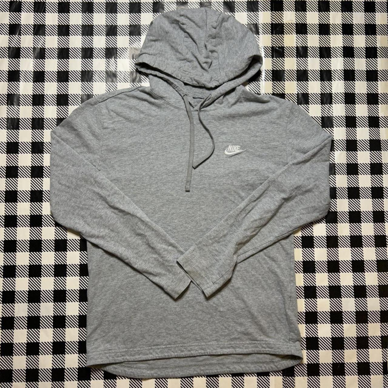 Plain grey nike on sale hoodie