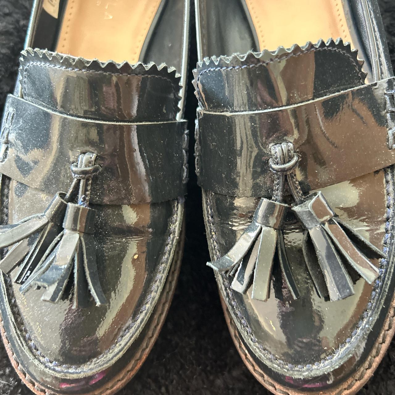 carvela navy loafers