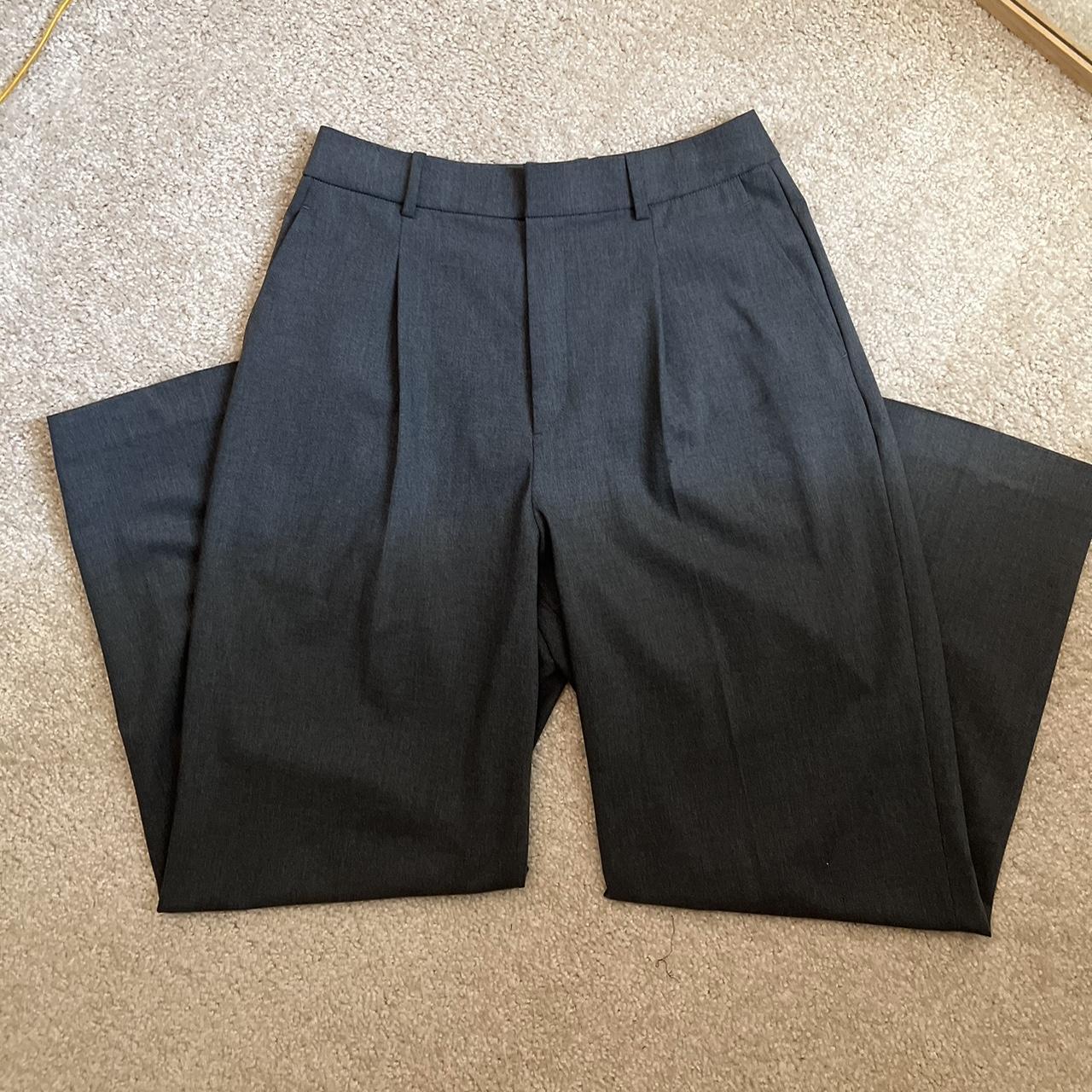 Uniqlo Viral Wide-Fit Pleated Pants! Size Medium... - Depop