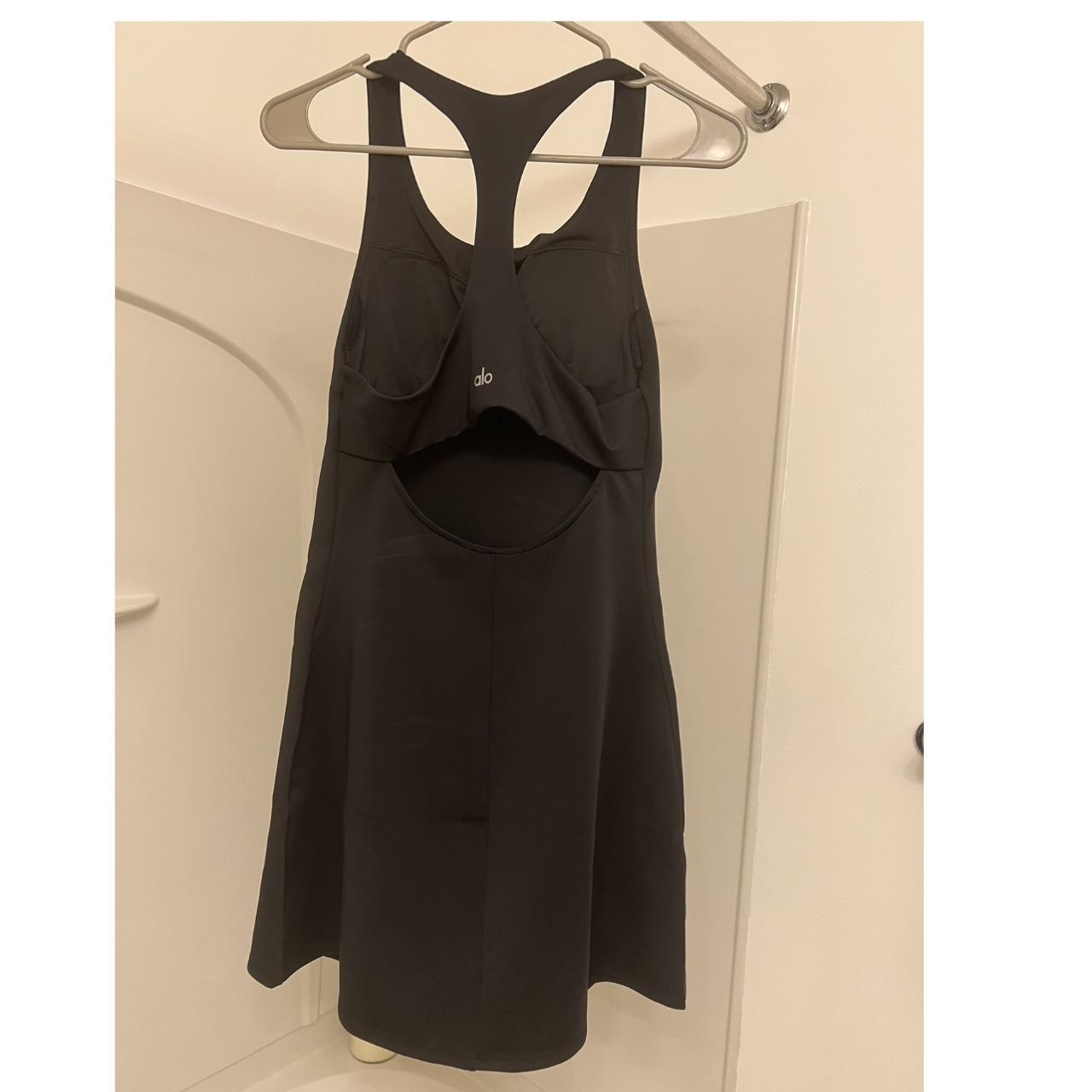 Alo Yoga Airlift Fly Tennis Dress in Black