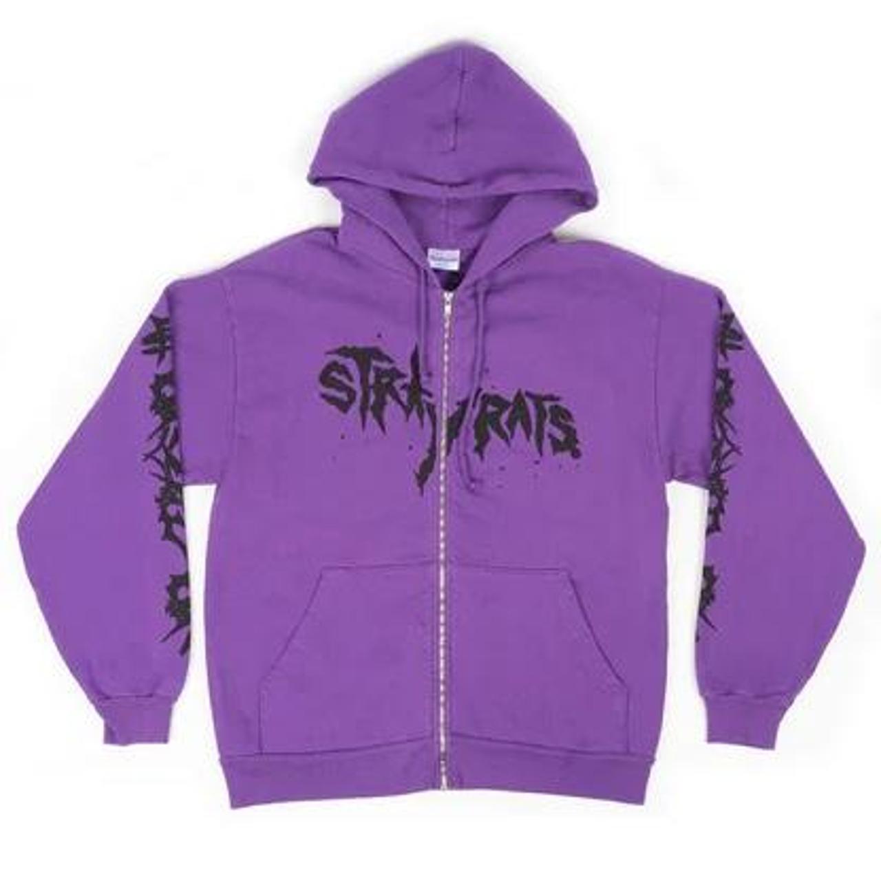 Stray Rats Tribal zip hoodie (purple). Size xxl and