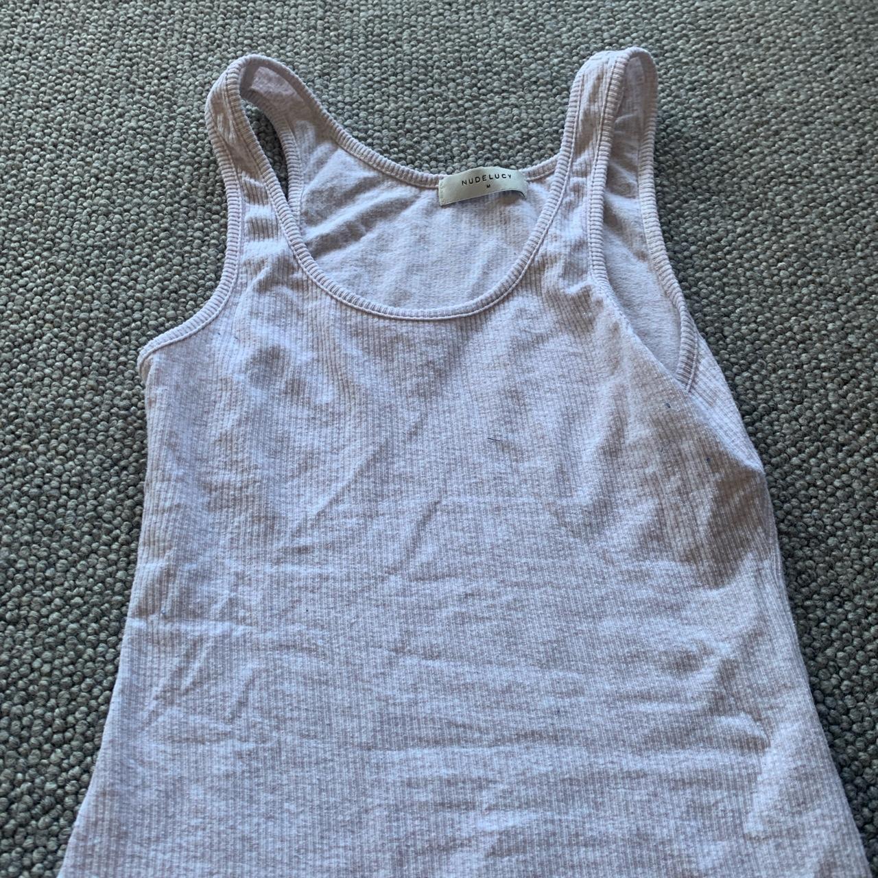 NUDE LUCY WHEAT COLOUR SINGLET. perfect for summer... - Depop