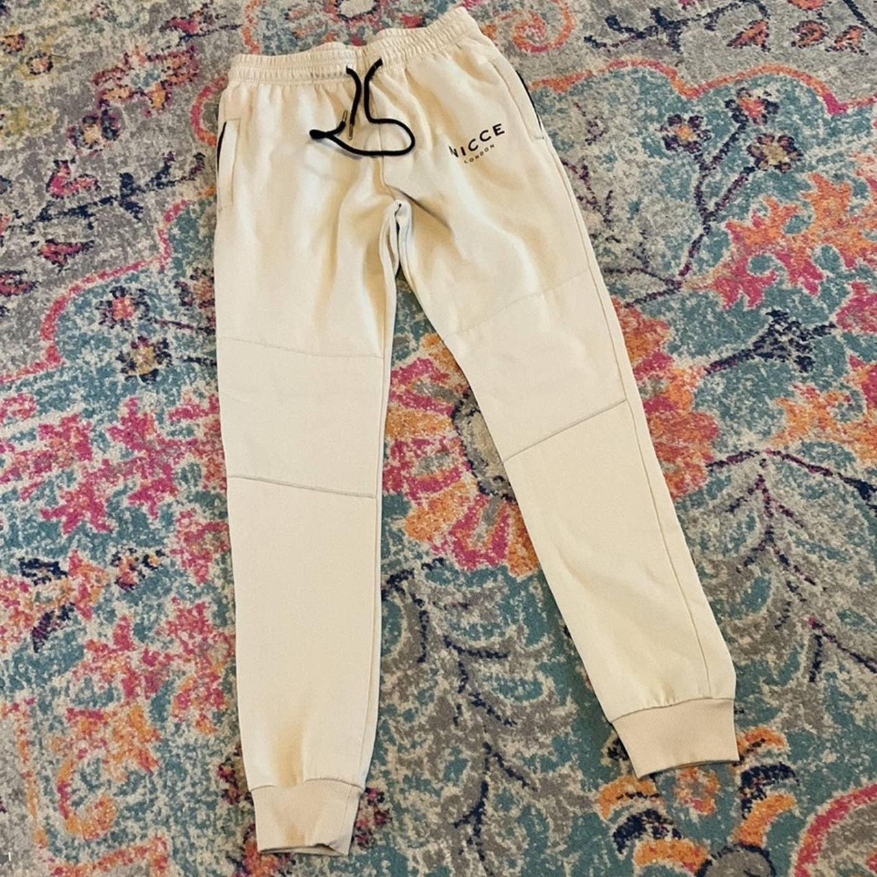 NICCE Women's Cream and Black Trousers