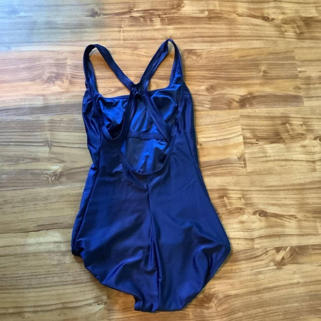 Speedo one piece! Size 10. Cross on back straps,... - Depop