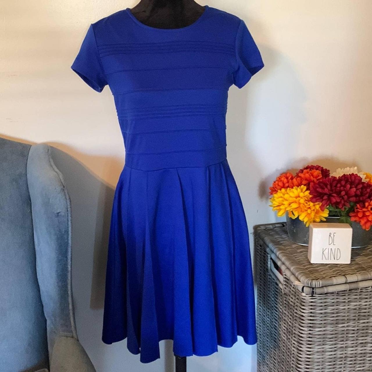 Cato dress Size 6. Royal blue short sleeves