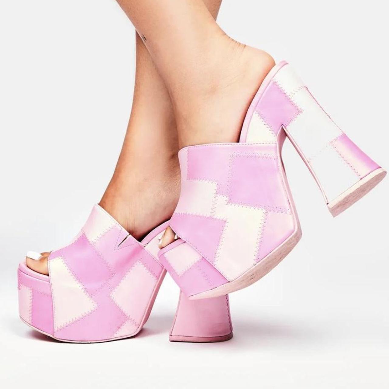 Versace Medusa Aevitas Platform Platform Mules Versace Mules Heels