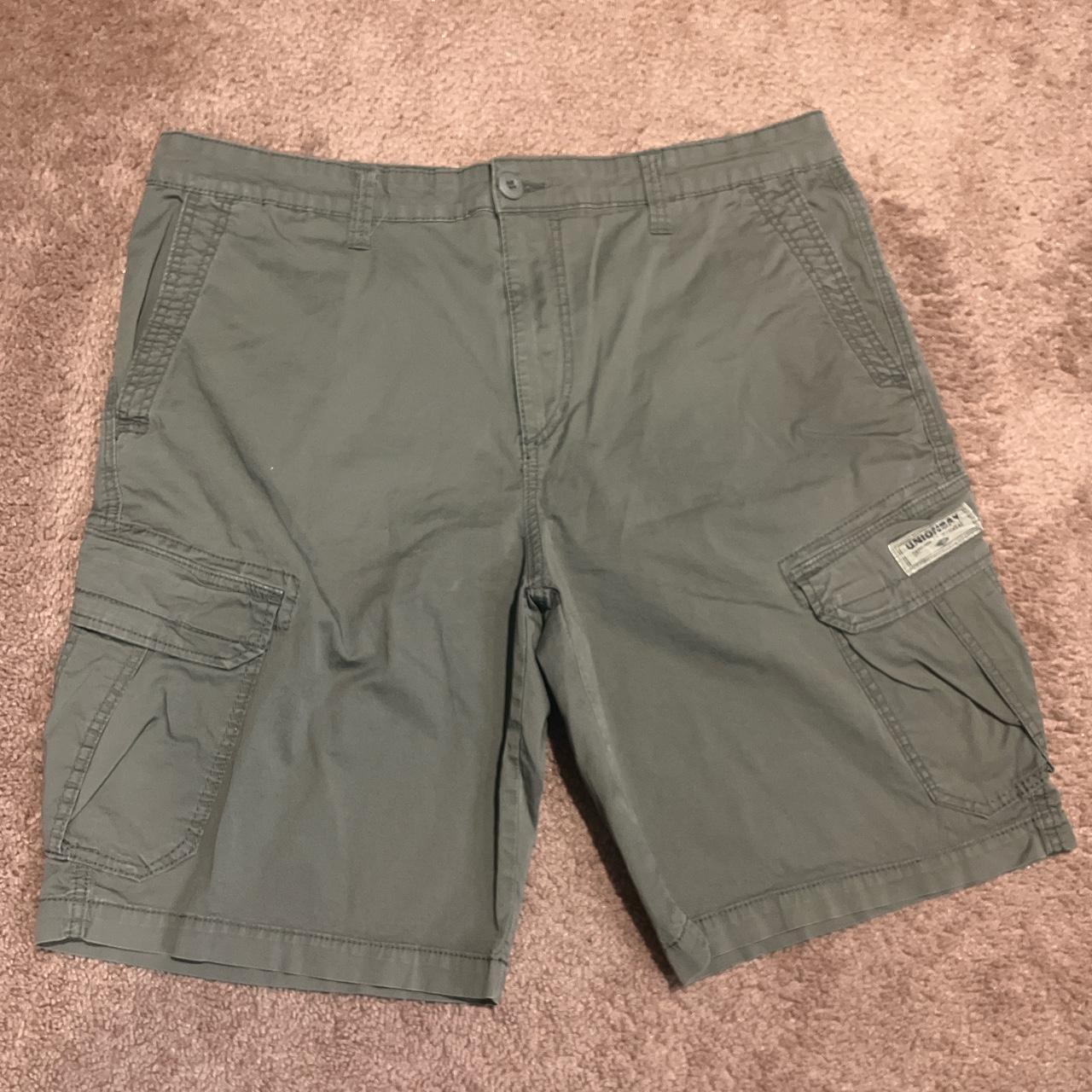 Men's Green and Khaki Shorts | Depop