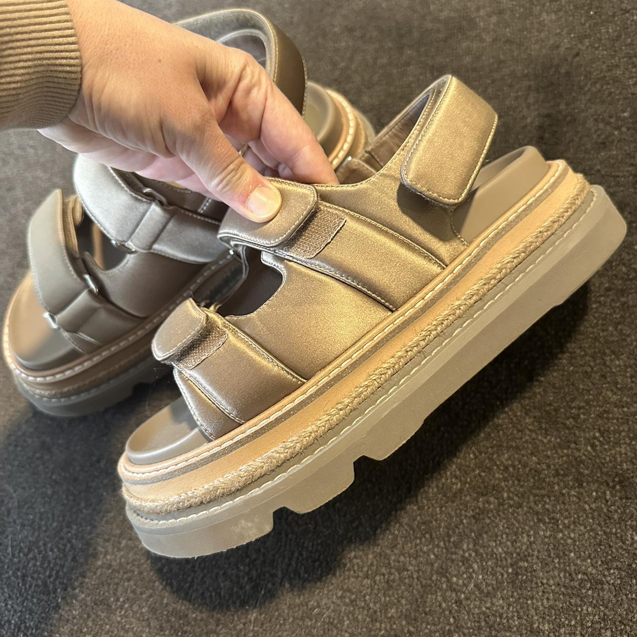 Alias Mae Veda in Taupe Satin. Size 37 (suitable for... Depop