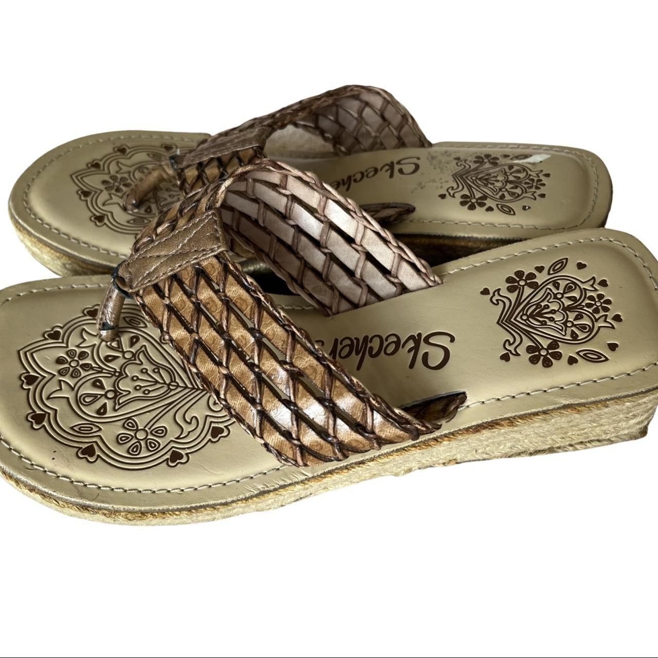 Sketchers on sale gold sandals