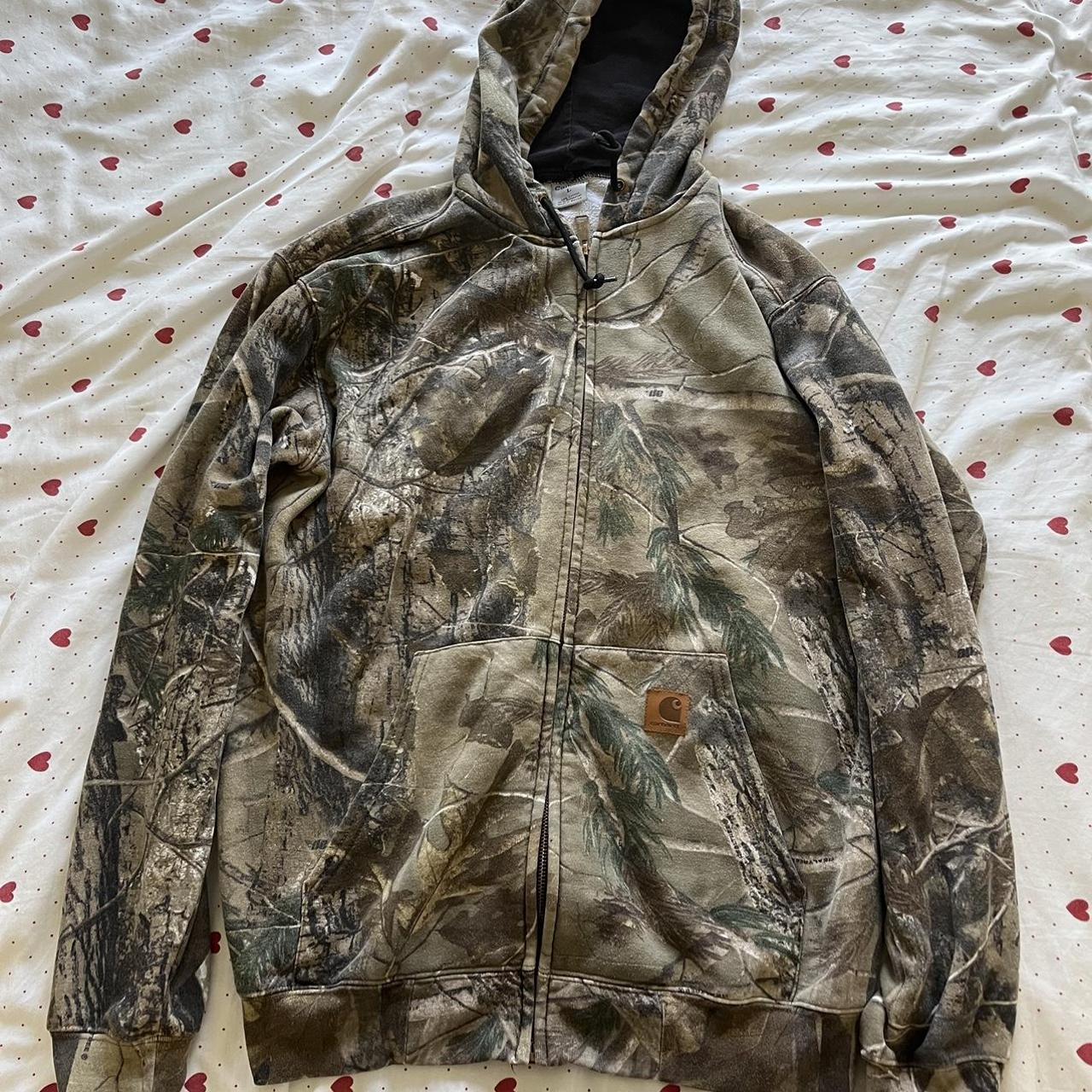 carhartt realtree hoodie so gorp size large... - Depop