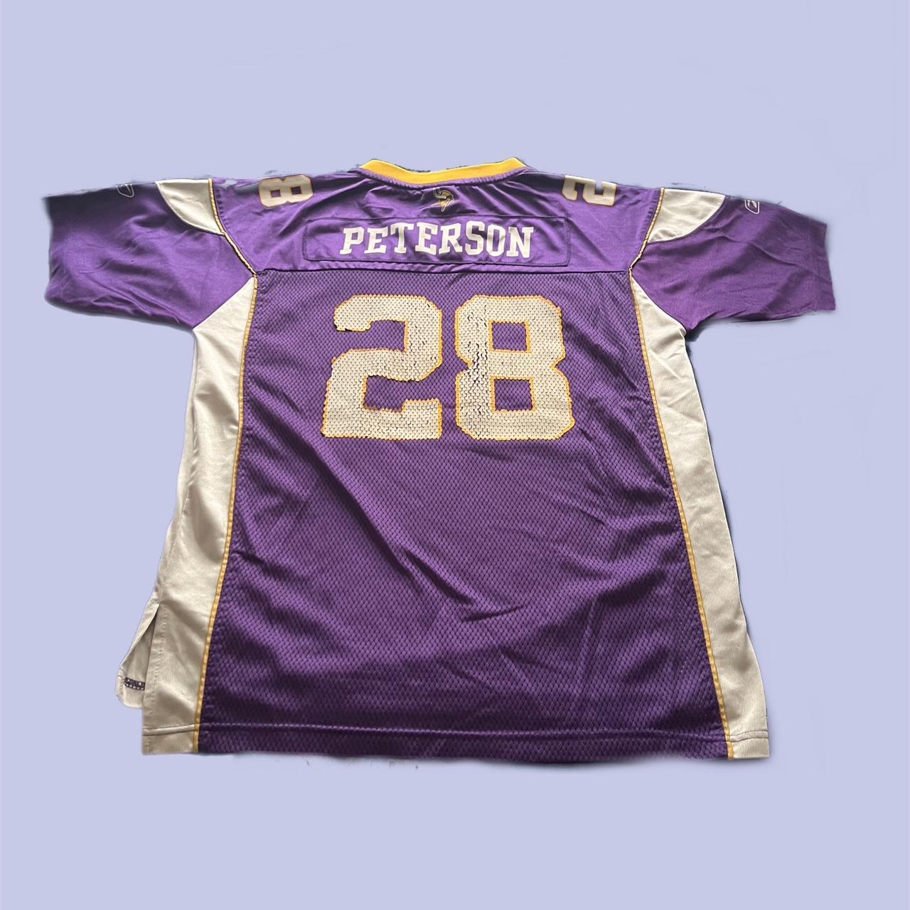 Reebok, Shirts, Throwback Minnesota Vikings Adrian Peterson Jersey