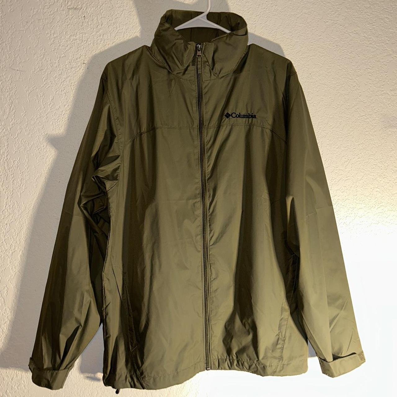 columbia dark green jacket