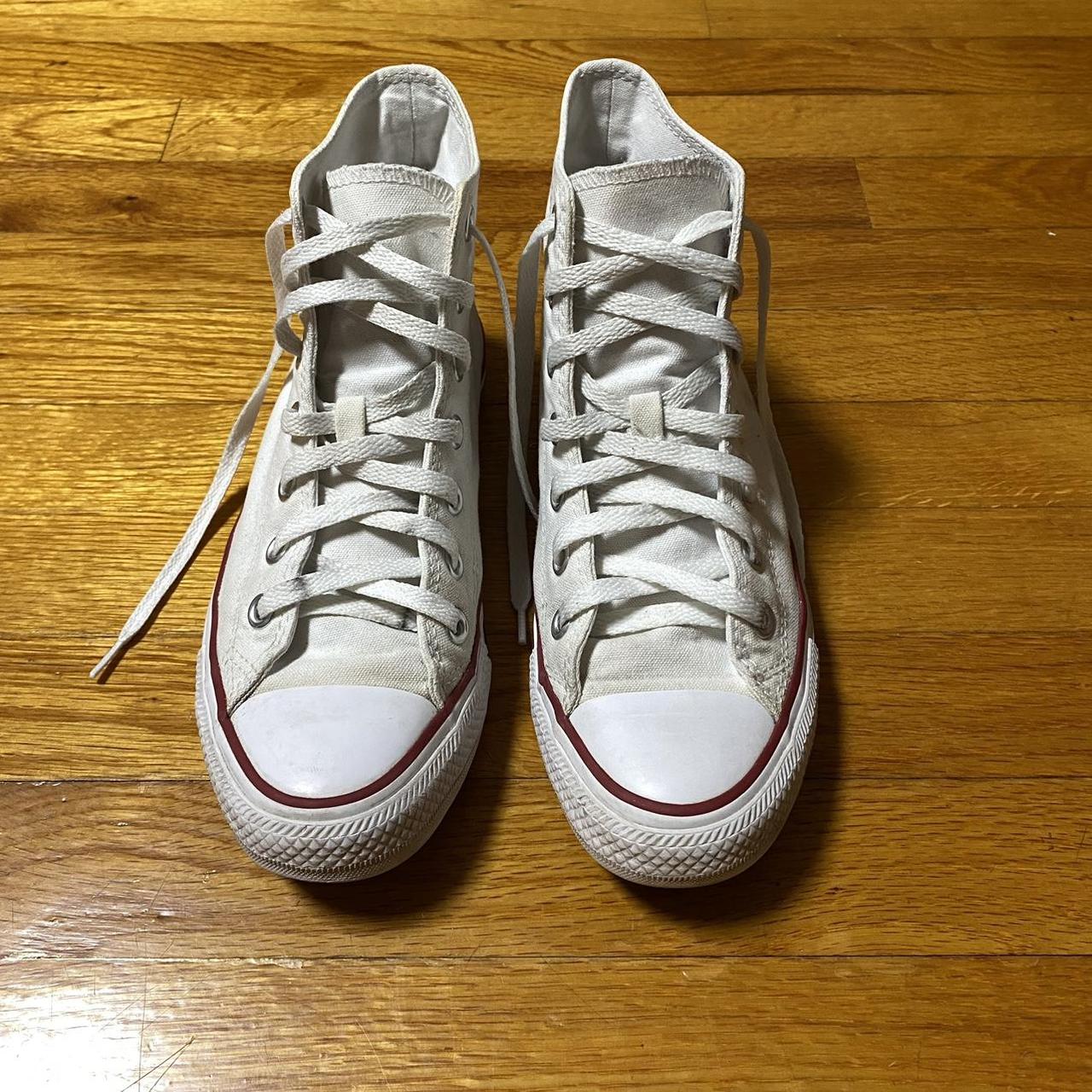 Worn out deals white converse