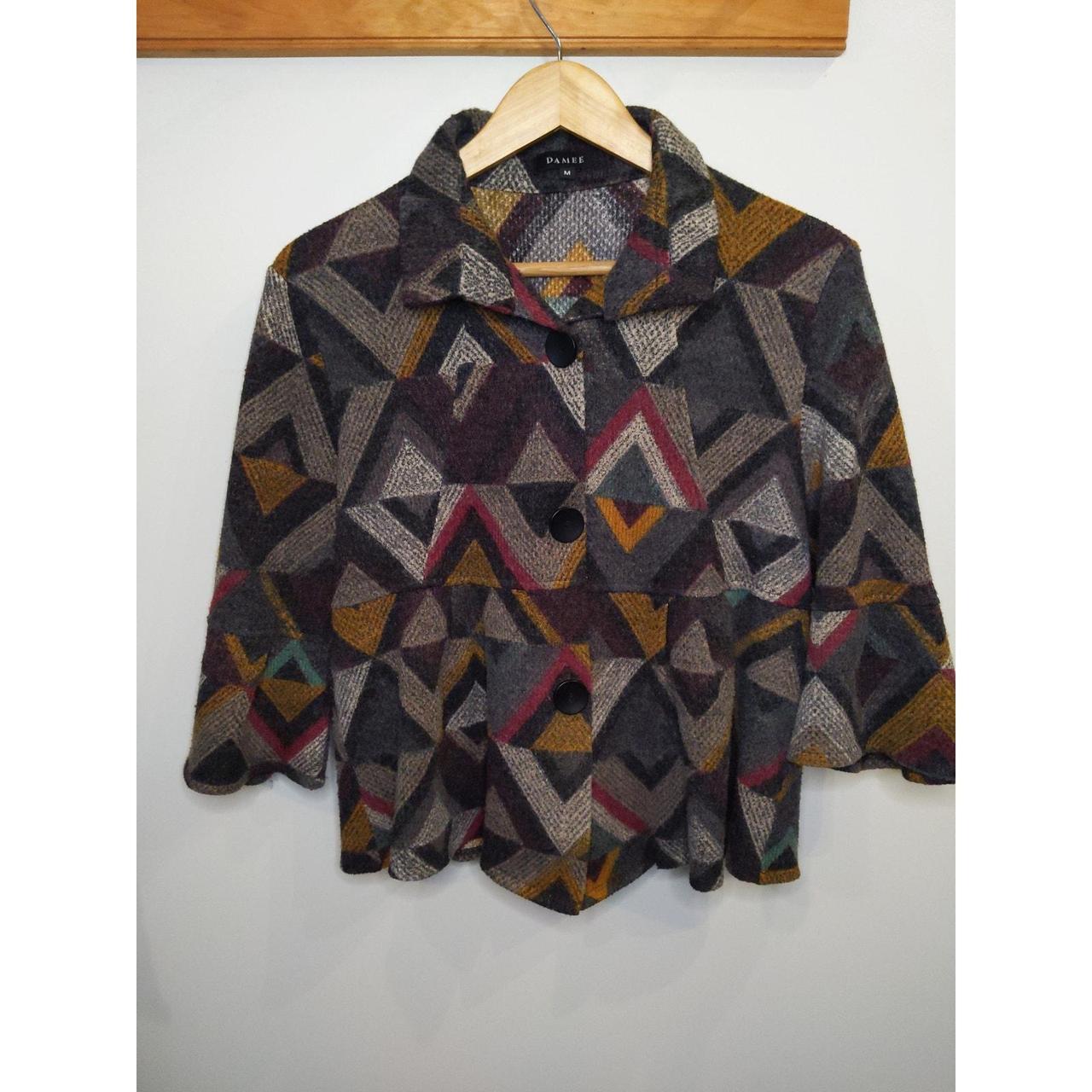 Source Unknown Women's Sweater - Brown/Red - M – … - image 1