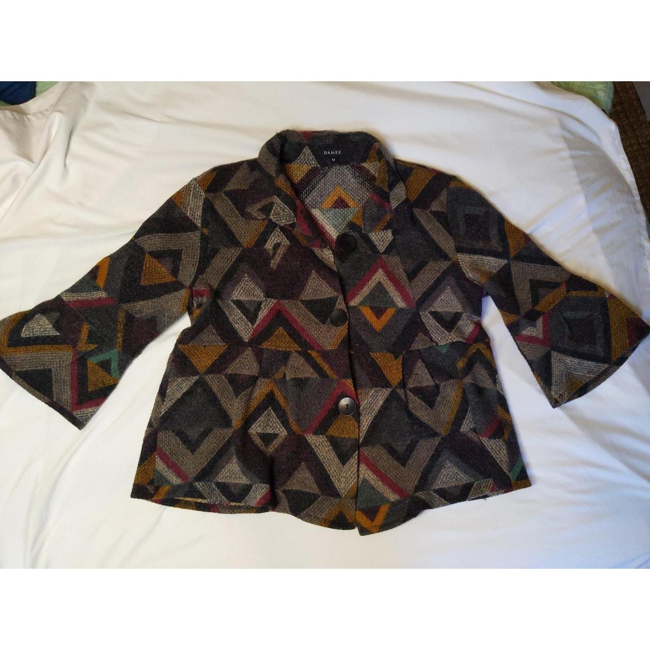 Source Unknown Women's Sweater - Brown/Red - M – … - image 3