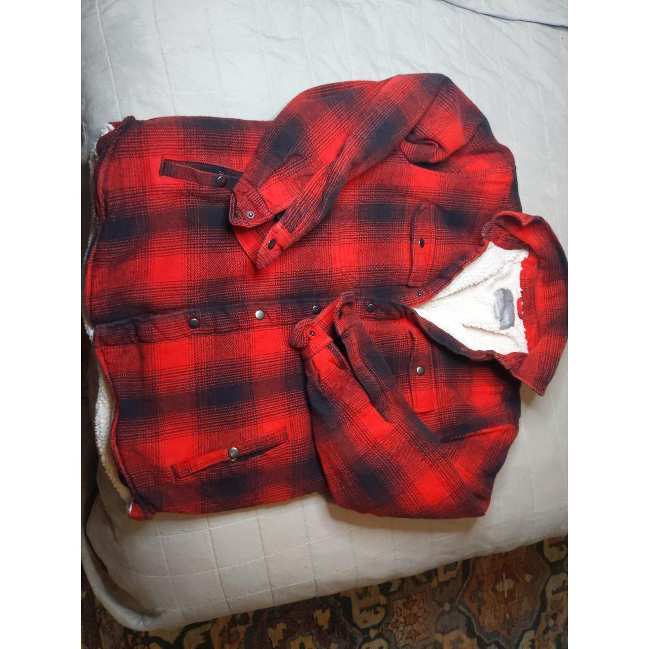 Source Unknown Men's Jacket - Red/Black - M – Fal… - image 5