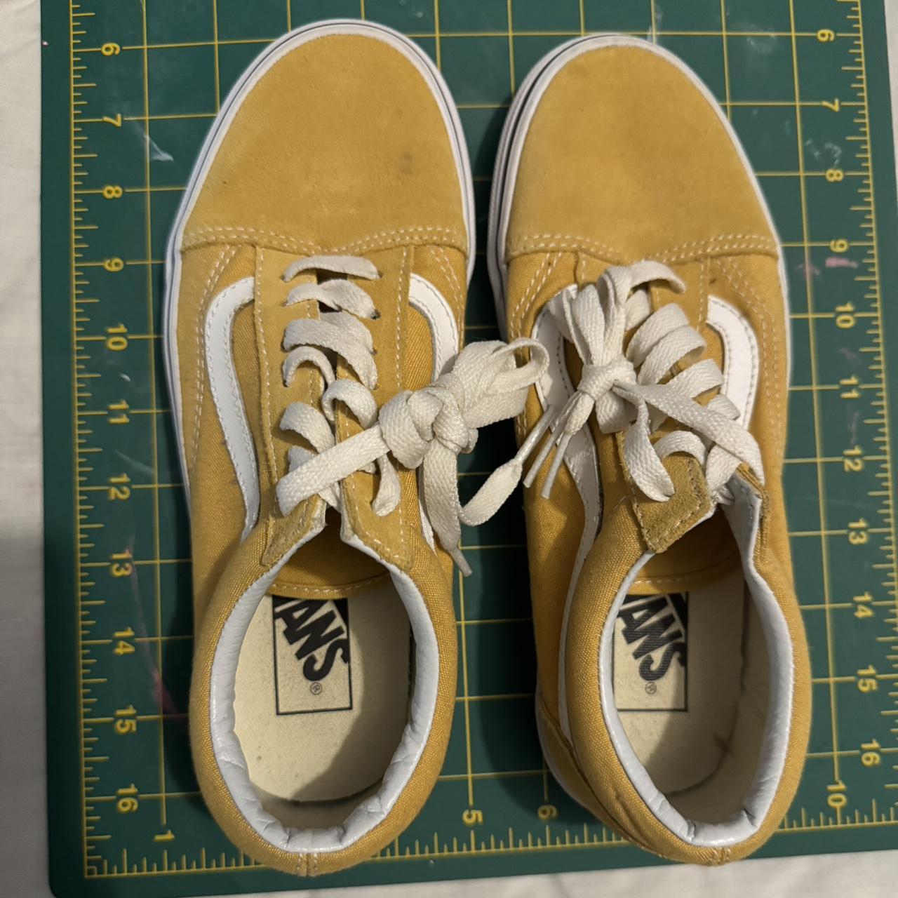 Womens yellow vans orders shoes