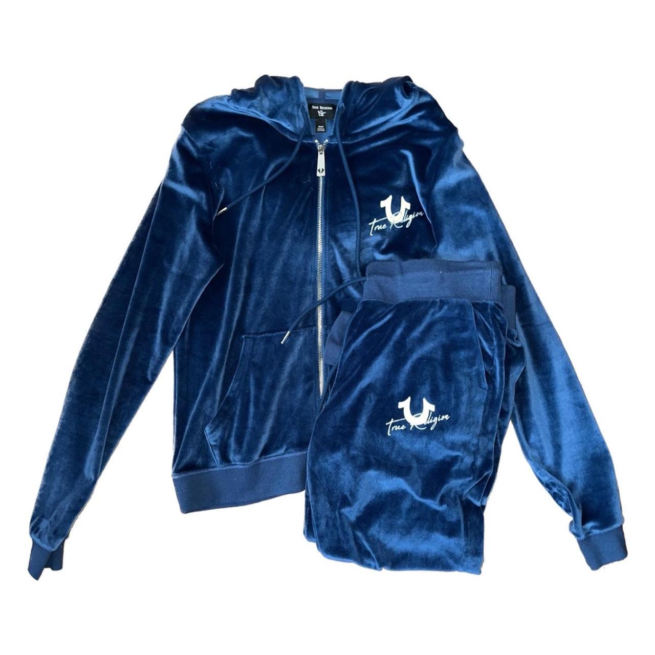 Royal blue outlet true religion hoodie