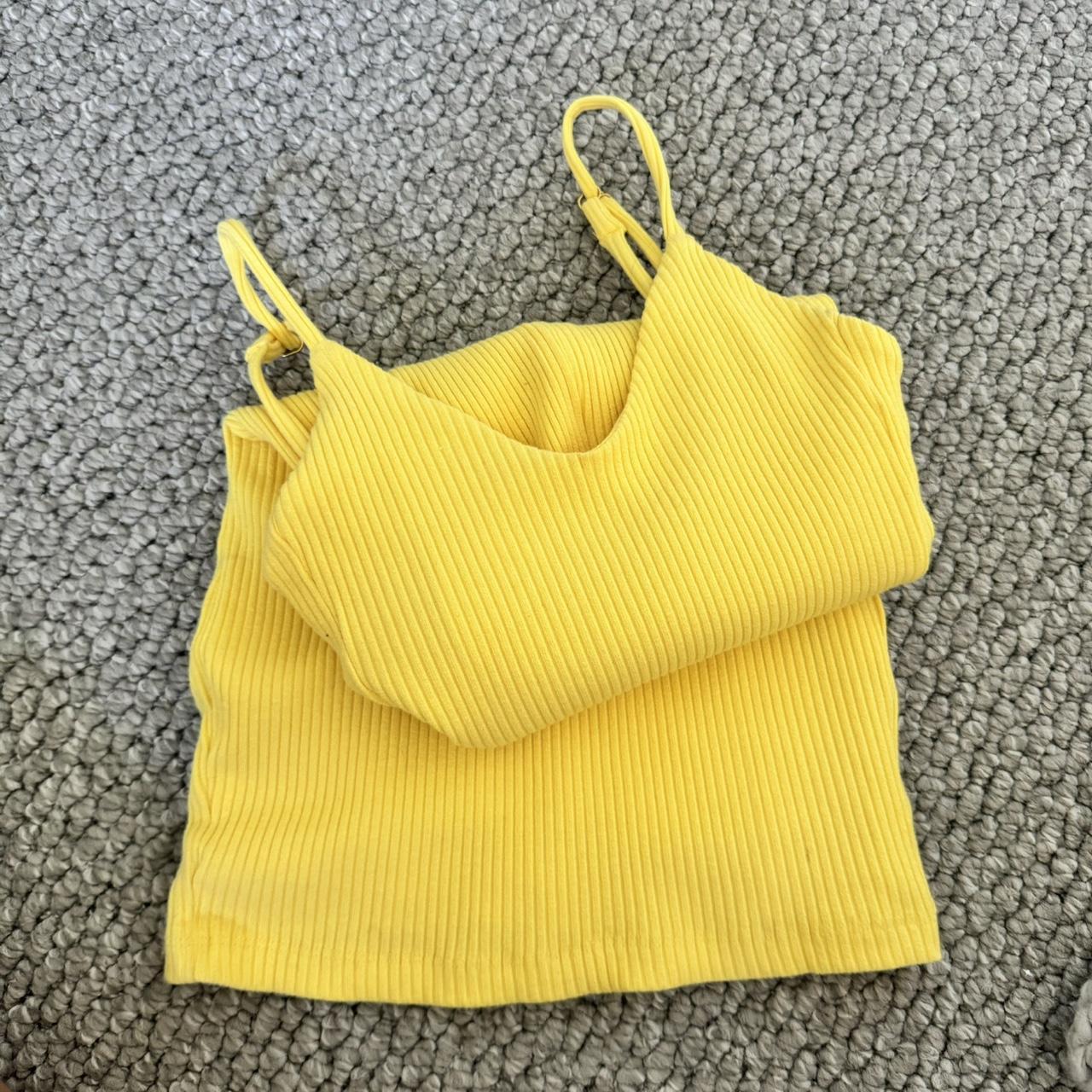 sabo skirt mini yellow dress size xs Depop