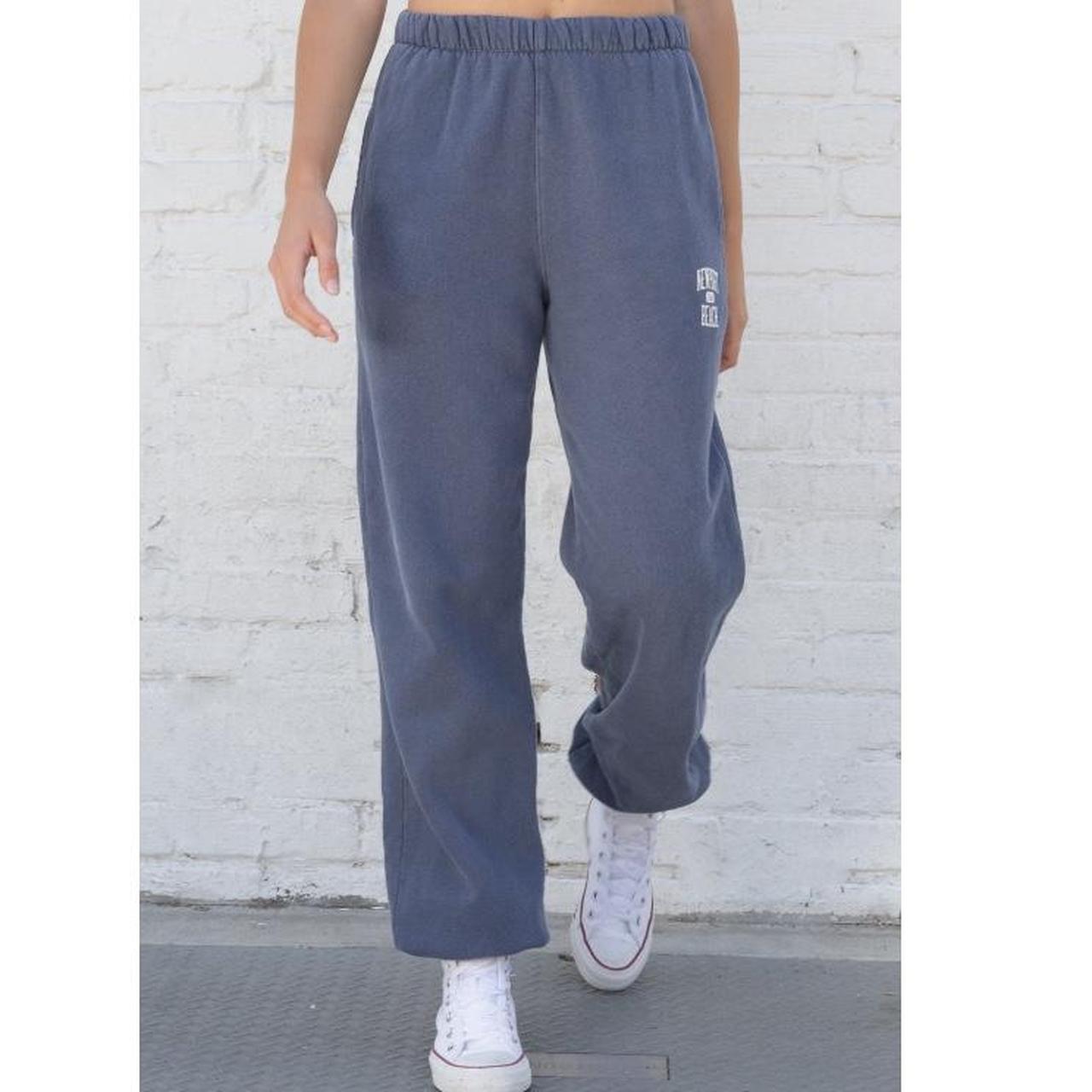 Brandy Melville Women's Blue and Navy Joggerstracksuits Depop