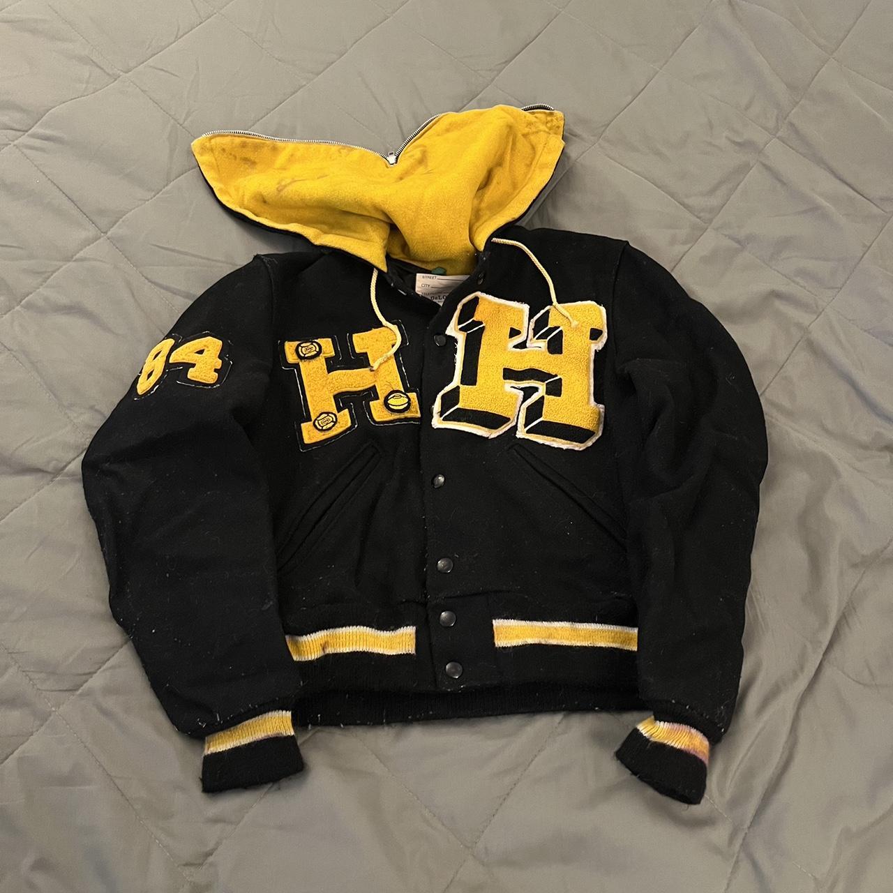 Vintage varsity wool letterman jacket Preowned... - Depop