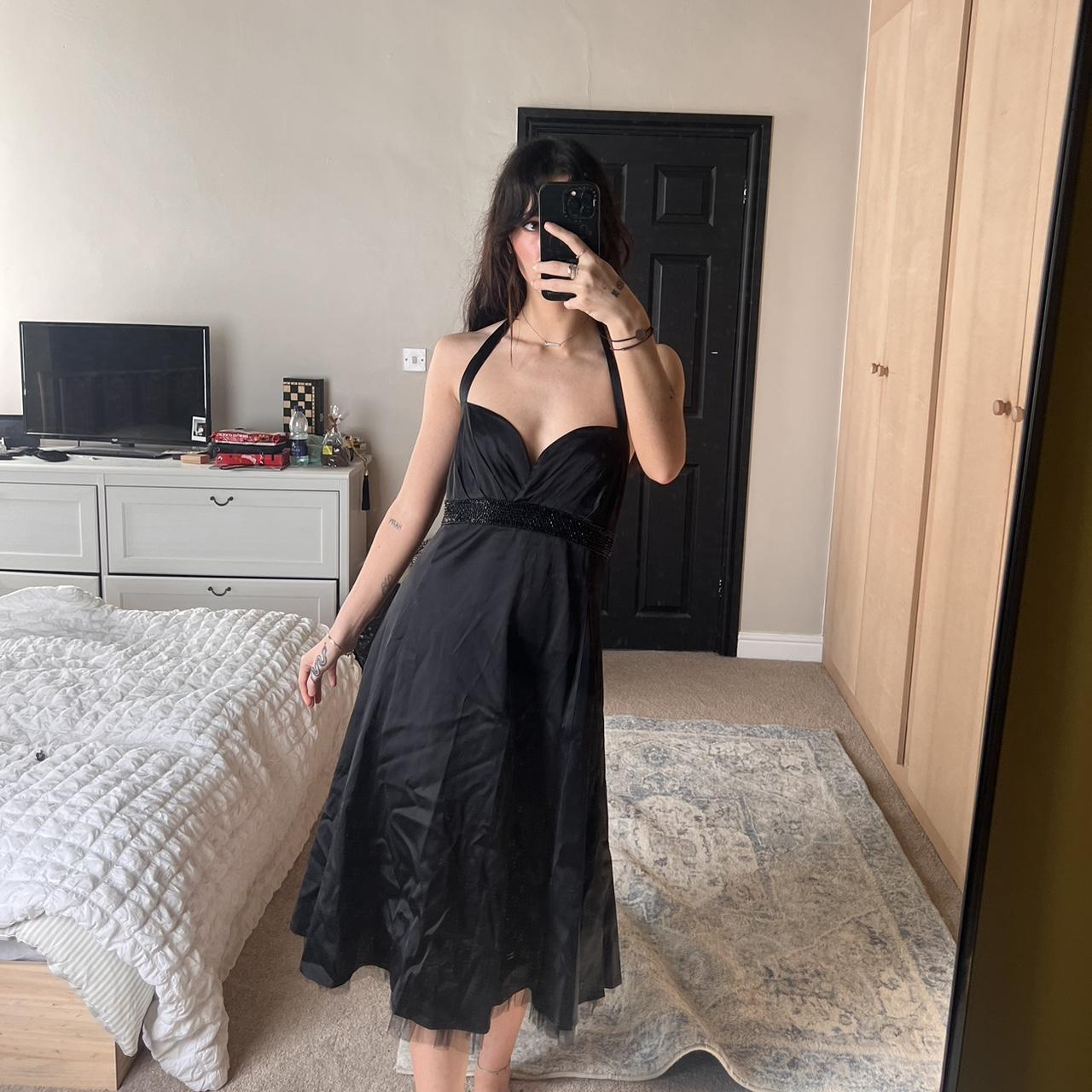 Warehouse black midi dress with Perfect