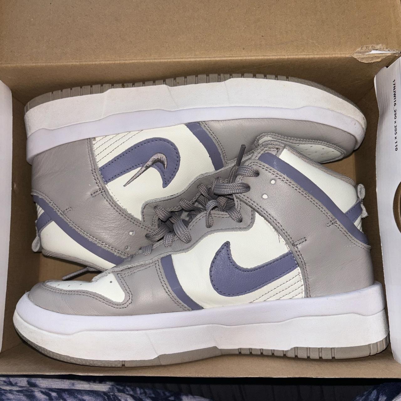 womens dunk high up iron purple