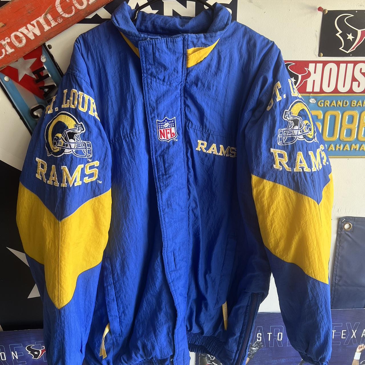 90s Starter St. Louis Rams NFL Jacket Blue L 