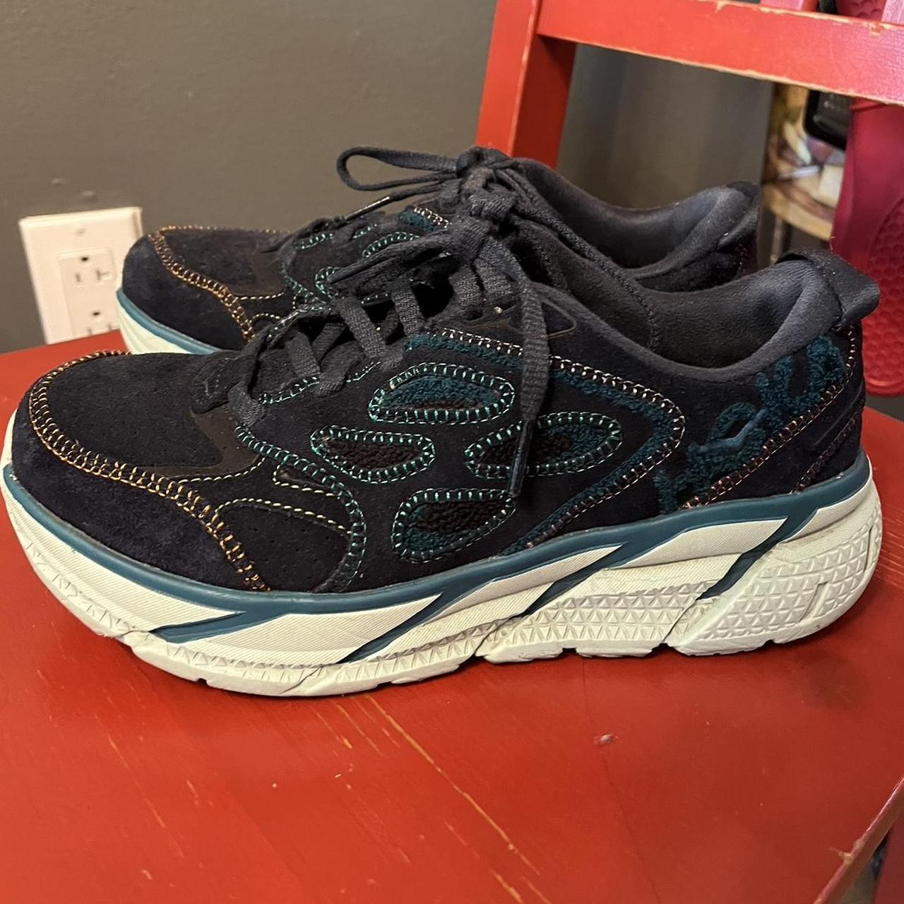 Hoka One One Women's Navy Trainers | Depop