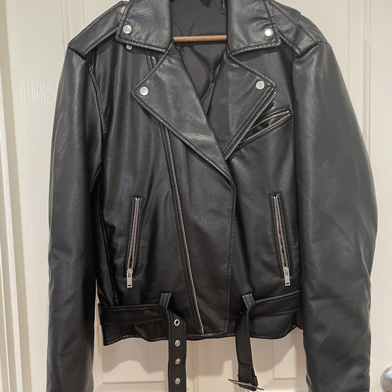 Reclaimed vintage faux leather jacket. - Depop