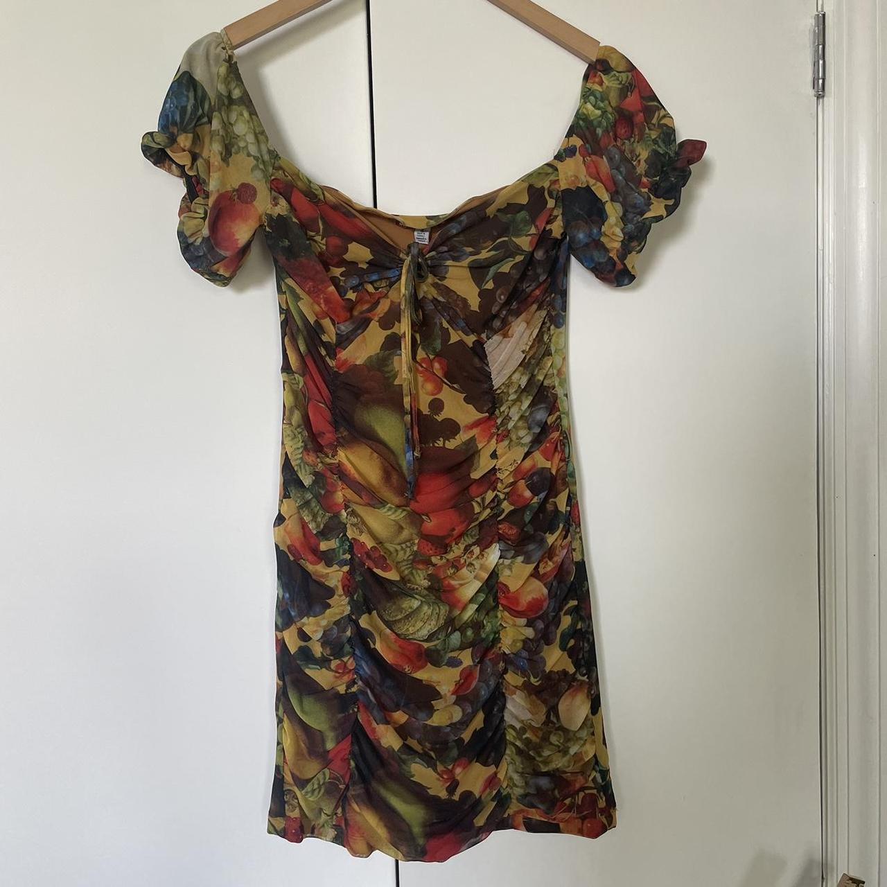 NWOT Urban Outfitters mesh fruit dress. Can be worn... - Depop