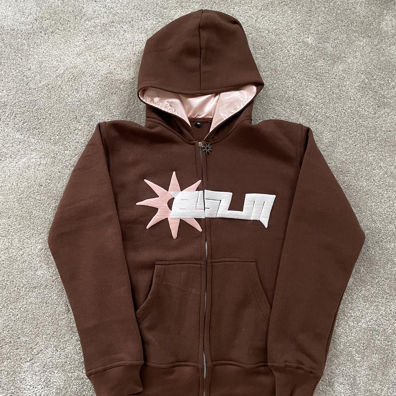 1017 ALYX 9SM Men's Pink and Brown Hoodie | Depop