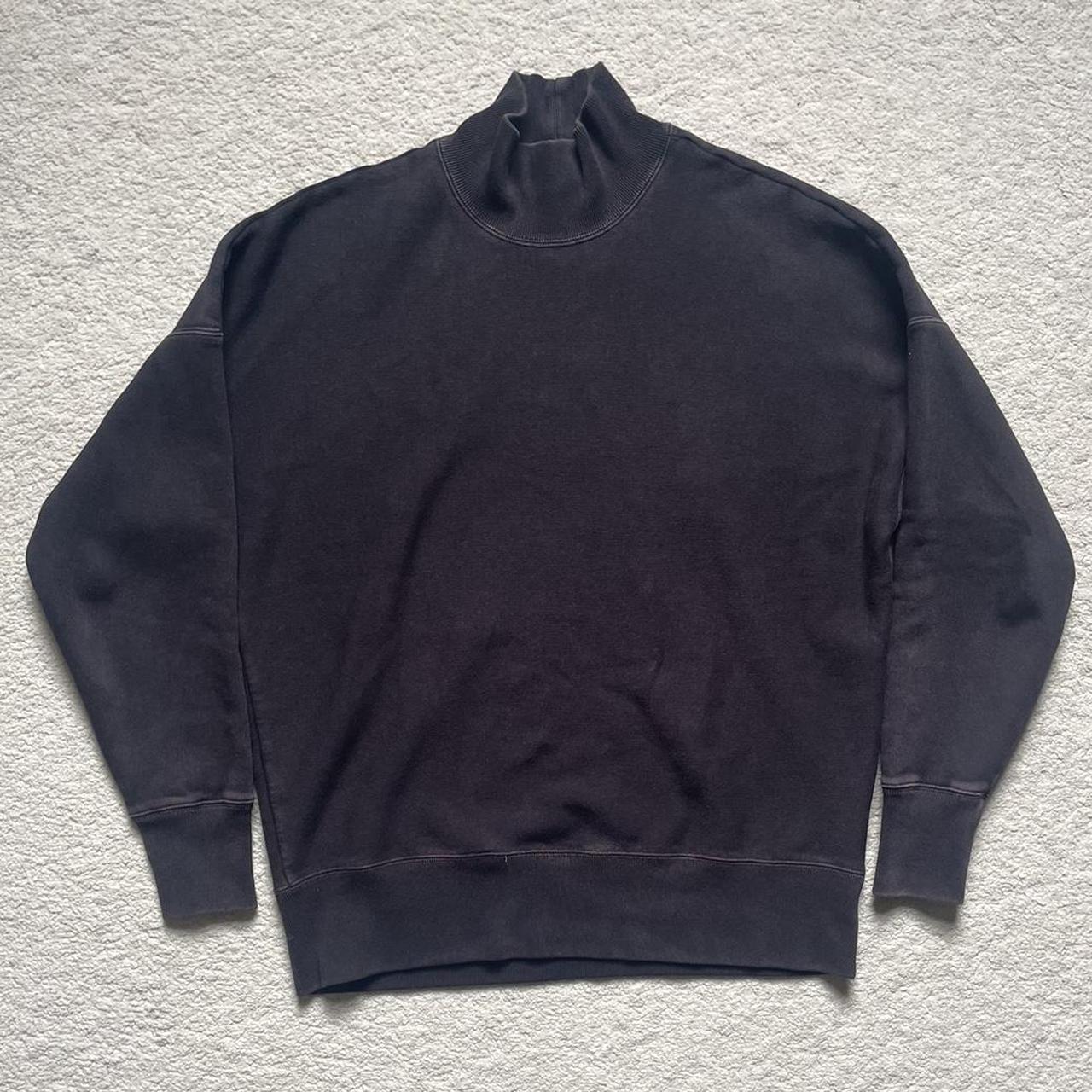 Champion Men's Black Sweatshirt | Depop