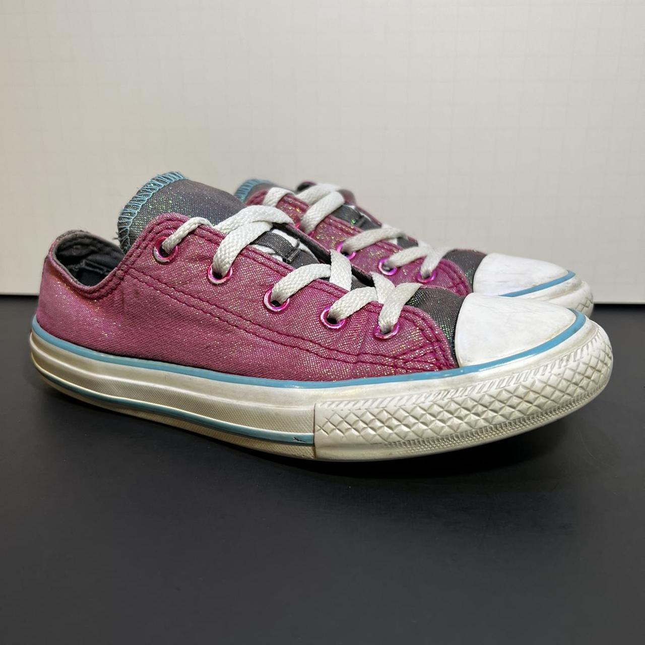 Blue converse shop shoes for girls