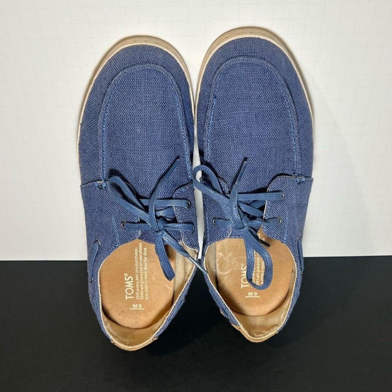 TOMS Men's Boat shoes Blue/Brown US – Mens TOMS Culver