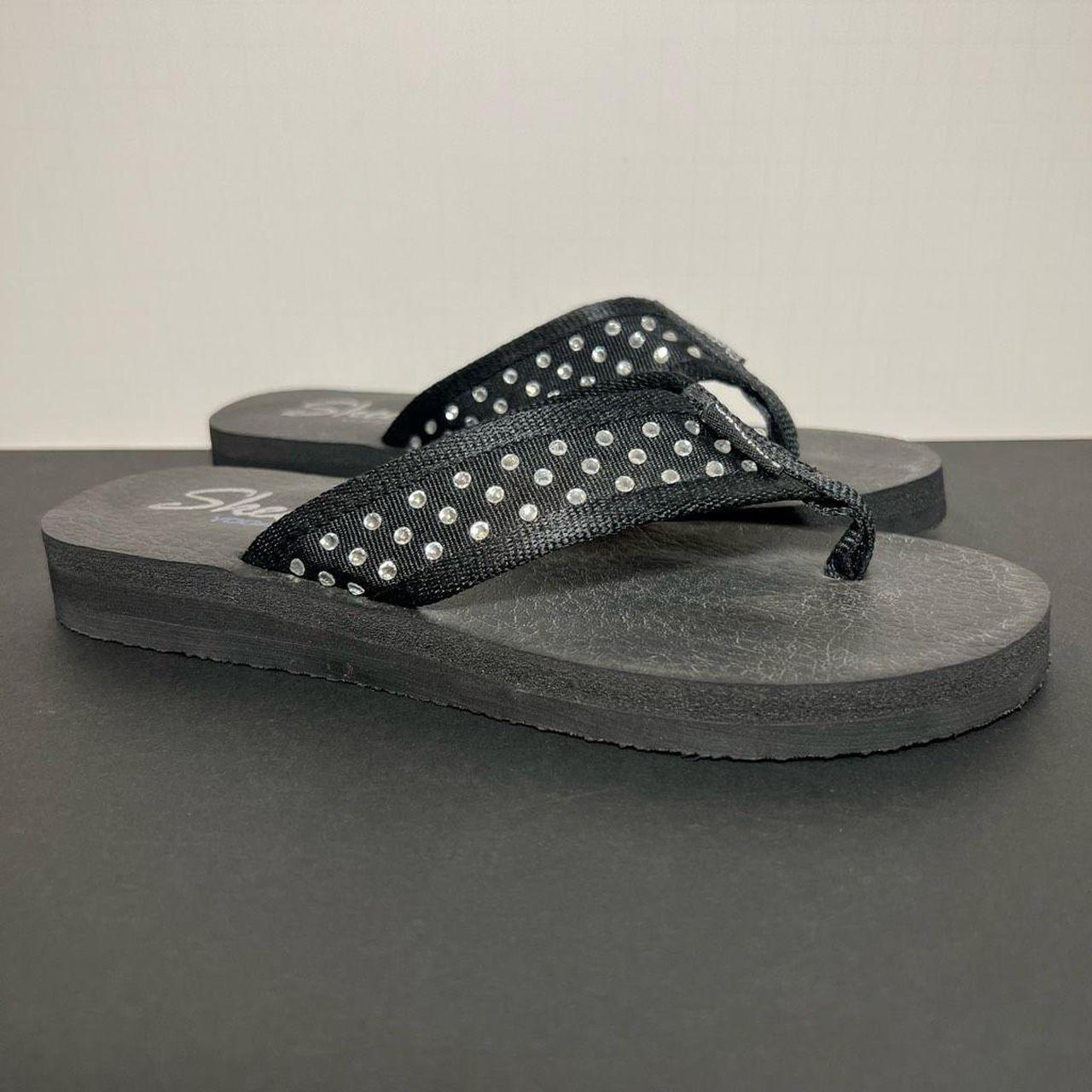 Skechers rhinestone flip flops online