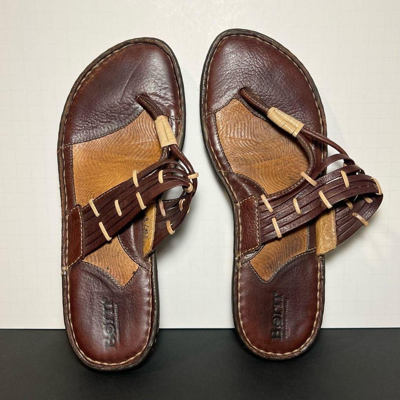 Born leather outlet flip flops