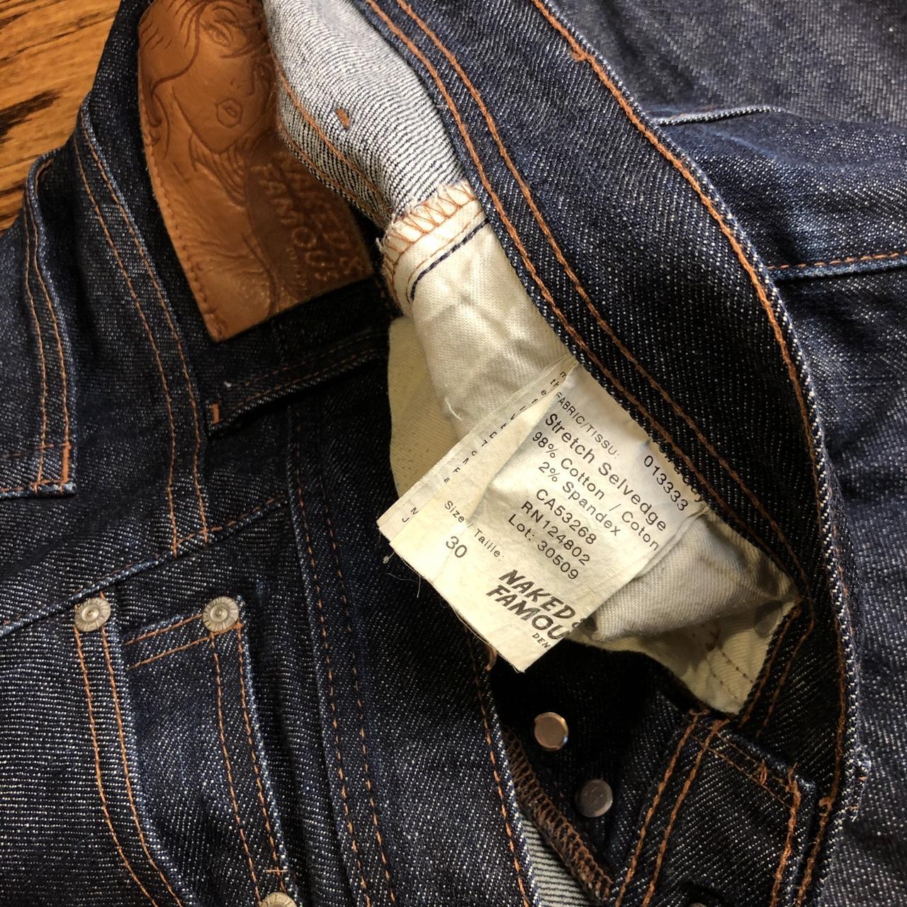 Naked and famous jeans. Selvedge finish Size 30 GUC... - Depop