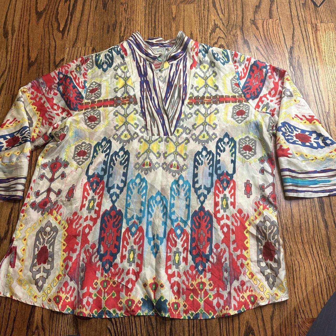 Johnny Was Women's Multi Blouse | Depop