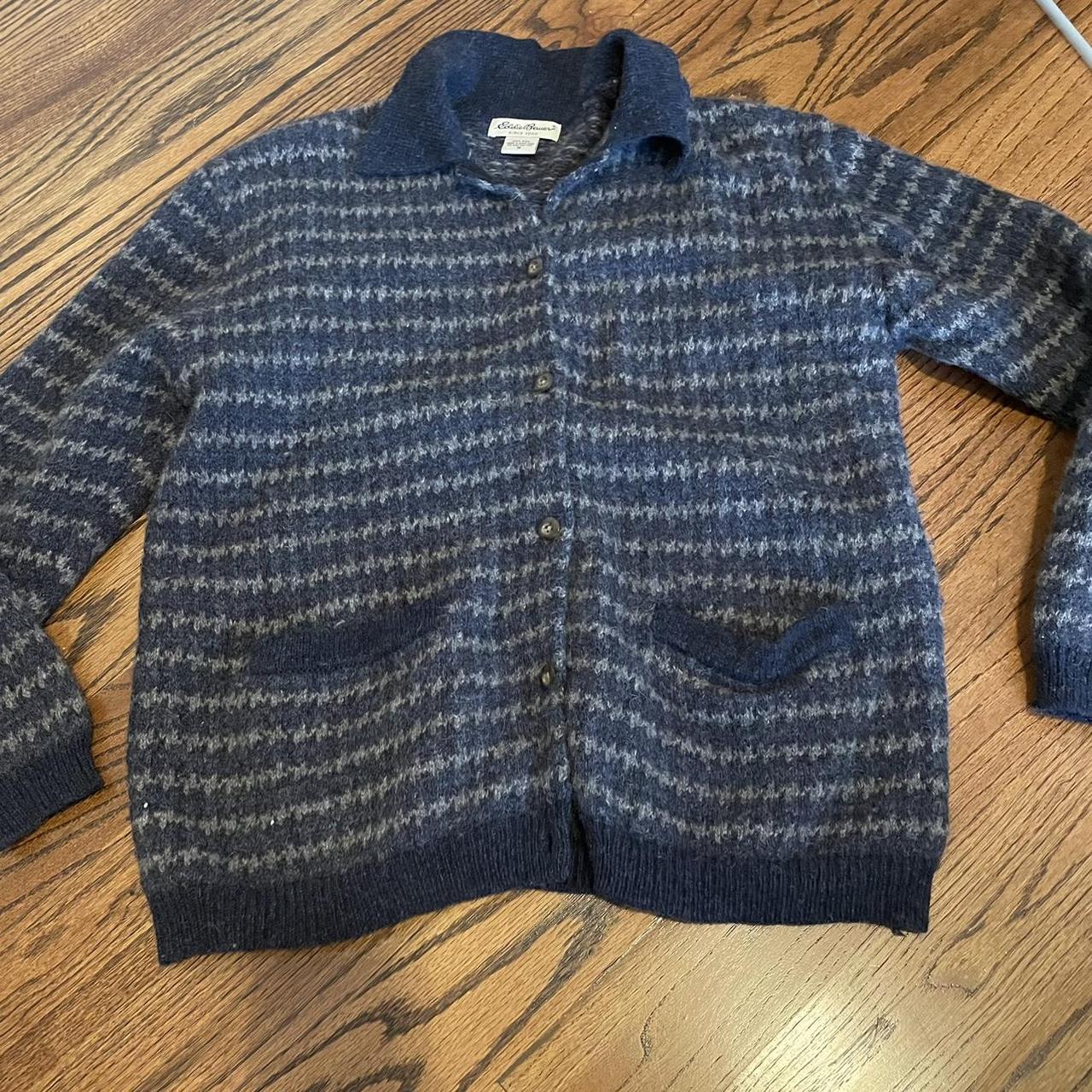 Eddie Bauer mens vintage cardigan Size medium Wool... Depop