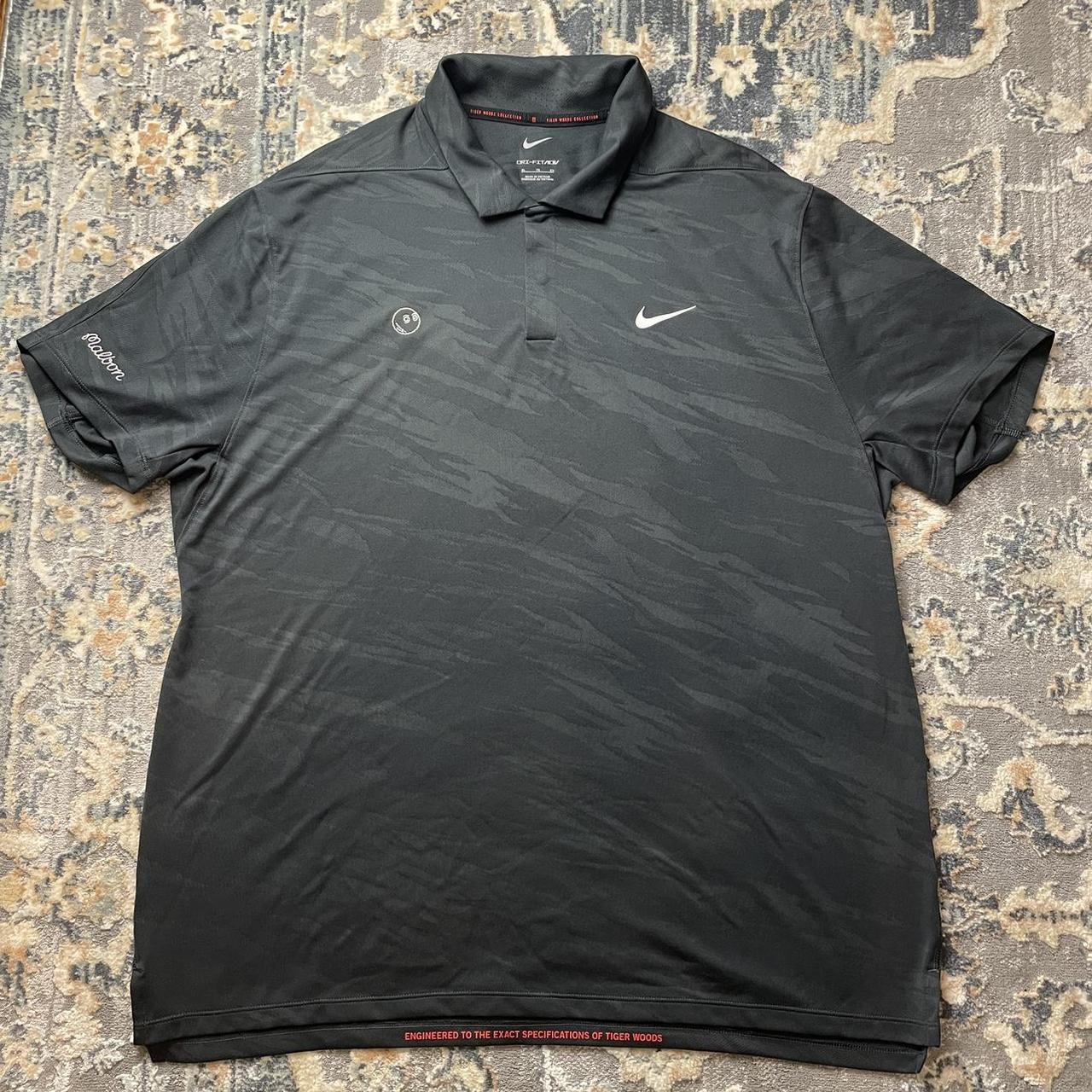 Nike x malbon x tiger woods polo Drifit adv... - Depop