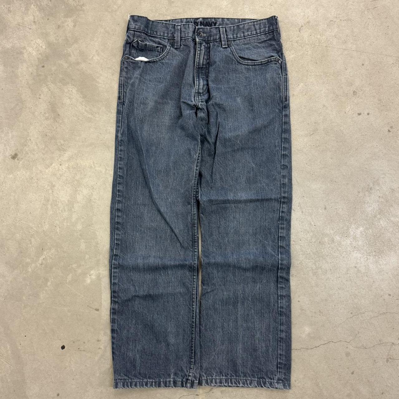 Old Navy Men's Jeans - Blue/Navy - 33" – VTG Y2K STRAIGHT FIT OLD NAVY LOOSE …