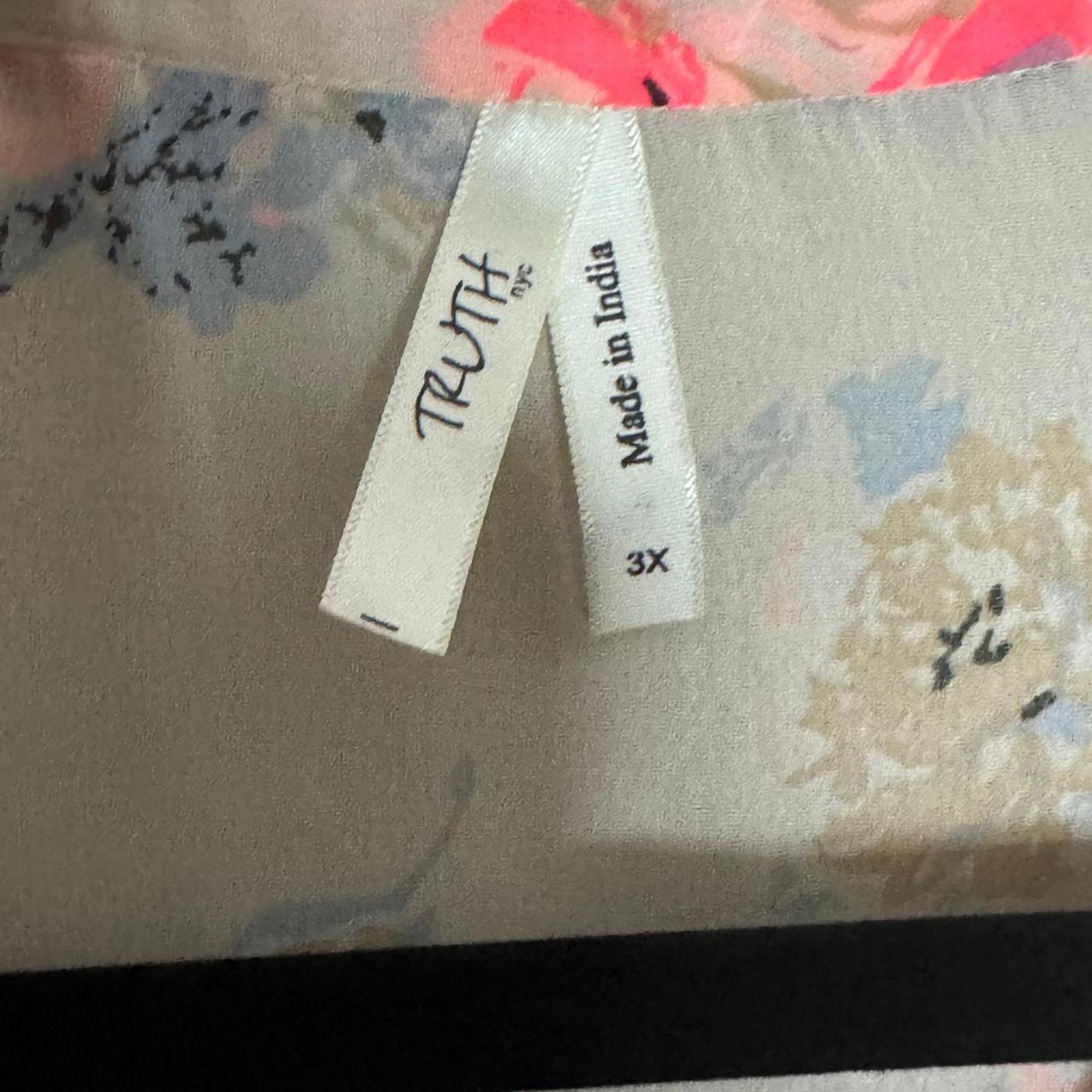 Source Unknown Women's Blouse - Cream/Multi - 3XL… - image 7